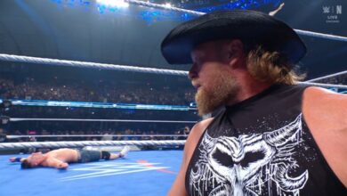 Brock Lesnar Lays Out John Cena On WWE SmackDown